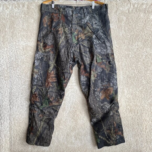 Mad Dog Gear Camo Pants Large Camouflage Lined Cargo Hunting Outdoor Mossy Oak - Picture 1 of 13